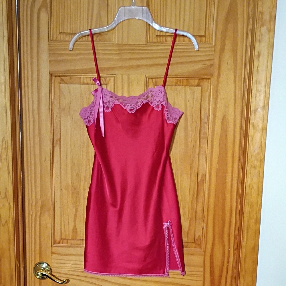 Victoria's Secret Pink Satin Chemise